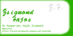 zsigmond hajos business card