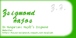 zsigmond hajos business card